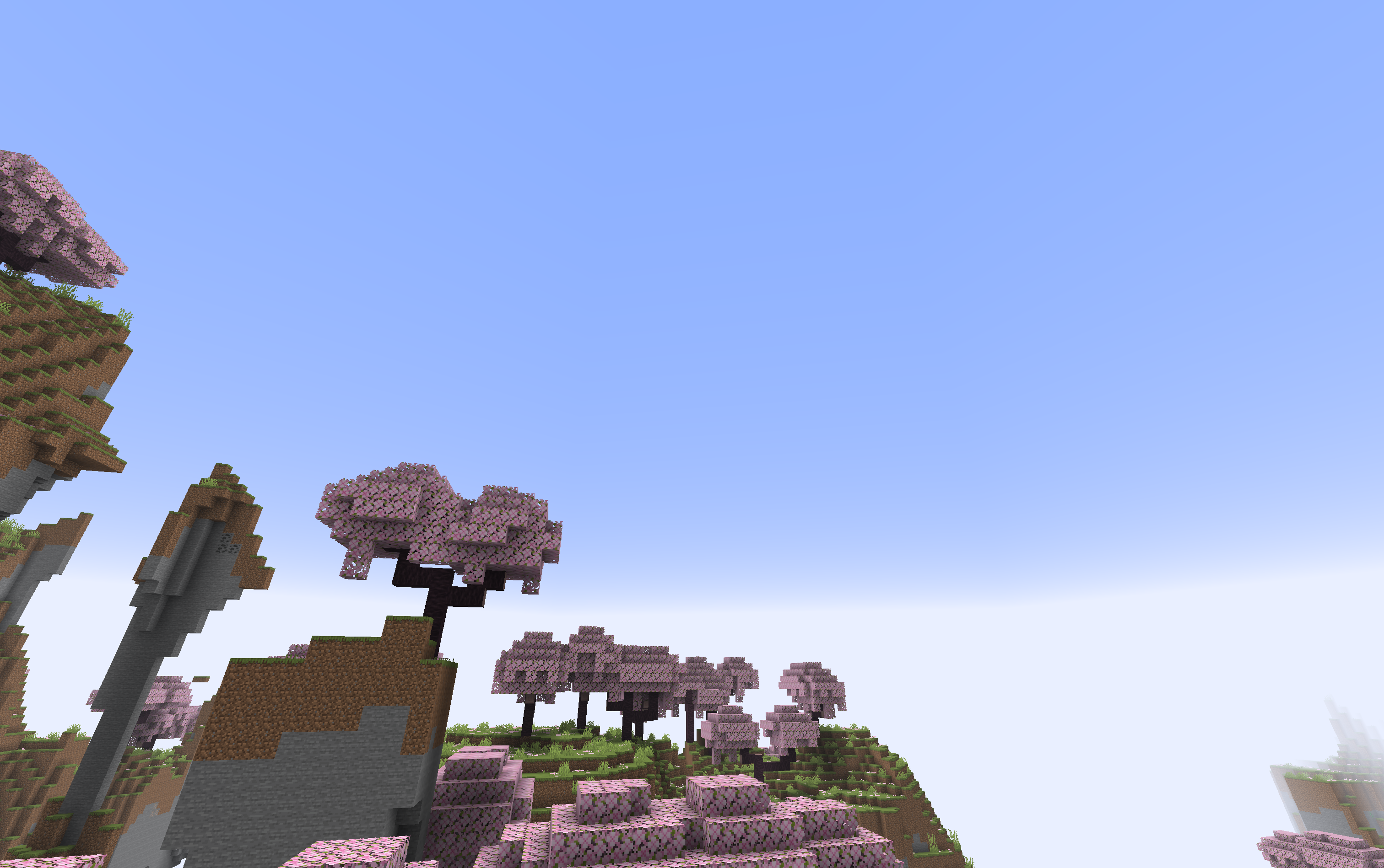 Overworld skybox with white fog
